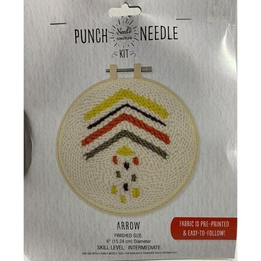 Needle Creations Arrow Art Punch Needle Kit 6 in